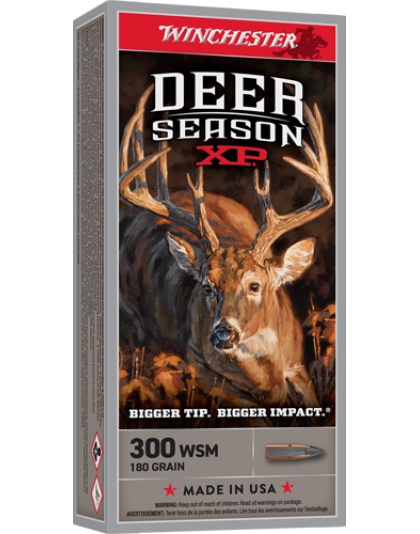 Winchester Ammunition Deer Xp 300 Winchester Short Magnum 180 Grain Extreme Pt 20 Rounds 10 Boxes per Case