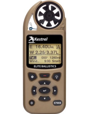 Kestrel Ballistics 5700X Elite with Applied Ballistics Desert Tan