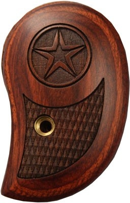 Bond Arms Grip Standard Lam. Rosewood with Laser Star