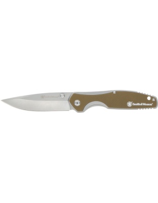 Smith & Wesson Knife Cleft 3.25" Spring Assist G10 Scales Handle