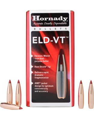 Hornady Bullets 30 Caliber.308 174 Grain. ELD-Vt 100 Count 15 Boxes per Case
