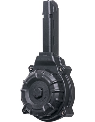 ProMag Magazine for Glock 17 19 9 mm 50 Rounds Drum Black Polymer