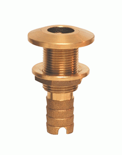 Groco Bronze Hose Barb Thru-Hull Fitting - 1"