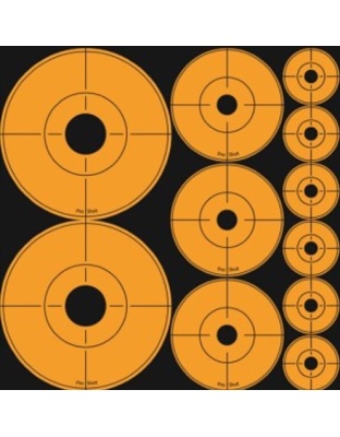 Pro-Shot Products Splatter Shot Target Assorted Dots Orange P/S 10 Sheets