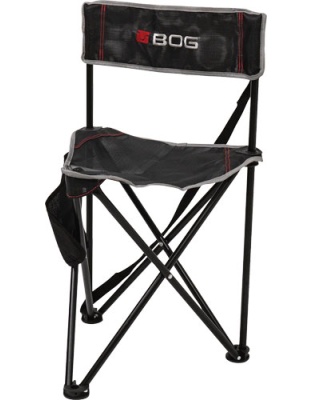 Bog Ground Blind Tripod Chair Black/Grey with Carry Strap