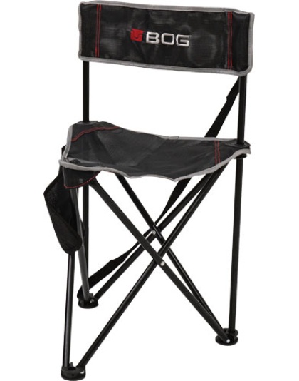 Bog Ground Blind Tripod Chair Black/Grey with Carry Strap