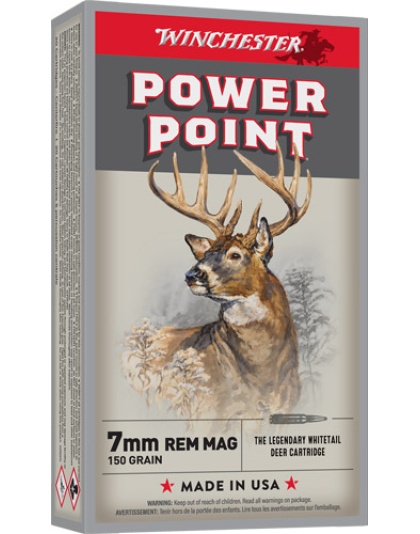 Winchester Ammunition Super-X 7mm Remington Magnum 150 Grain Power Point 20 Rounds
