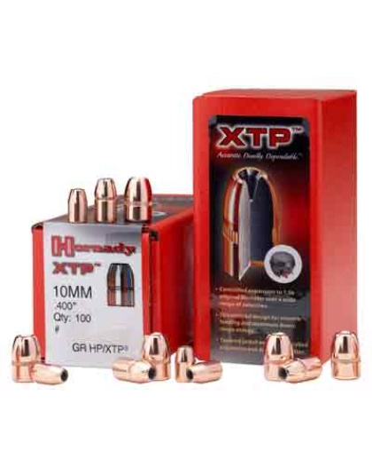 Hornady Bullets 10 mm .400 Caliber 180 Grain XTP 100 Count