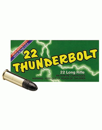 Remington Thunderbolt 22LR 40 Grain Lead-Round Nose 50 Rounds 100 Boxes per Case