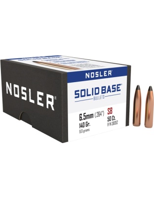Nosler Bullets 6.5 mm.264 140 Grain Solid Base Sp 50 Count