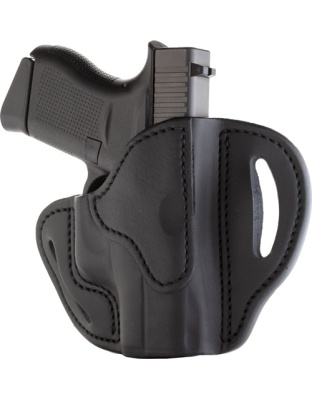 1791 Gunleather Open Top Belt Holster Com Outside-the-Waistband Multi-Fit Right-Hand Sm/Micro Frame Black