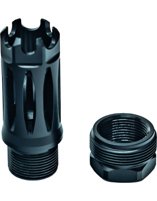 Faxon Firearms Muzzlok Stainless Steel Plan B Flash Hider 1/2X28.250" Bore