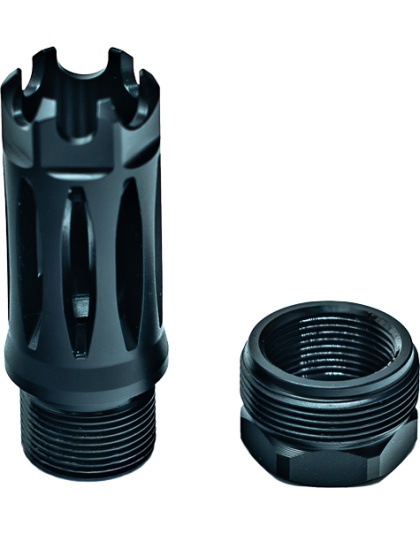 Faxon Firearms Muzzlok Stainless Steel Plan B Flash Hider 1/2X28.250" Bore