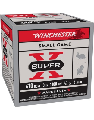 Winchester Ammunition Super-X 410 3" 3/4 Ounce #6 25 Rounds