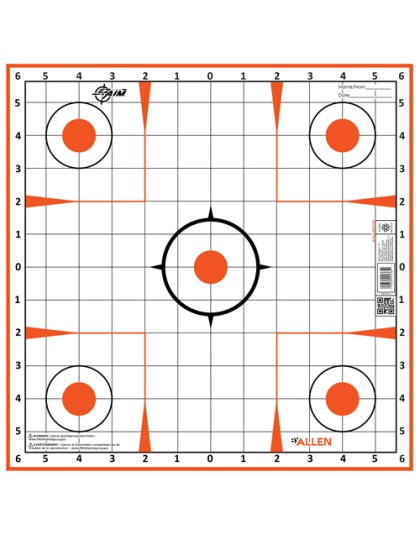 Allen Ez Aim Sight Grid Trgt 12-Pk 12"X12"