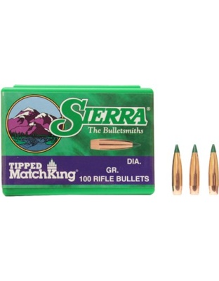 Sierra Bullets 6.5 mm.264 130 Grain Tipped Match King 100 Count