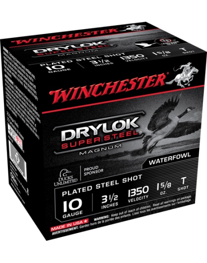 Winchester Ammunition Drylok 10 Gauge 3.5" 1-5/8 Ounce #T 1350 Feet Per Second 25 Rounds