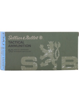 Sellier & Bellot 9 mm Luger Subsonic 150 Grain Full Metal Jacket 50 Rounds