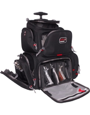 GPS Rolling Handgunner Range Backpack Black