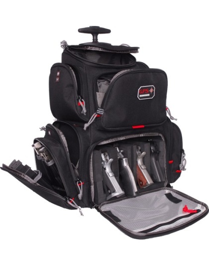 GPS Rolling Handgunner Range Backpack Black