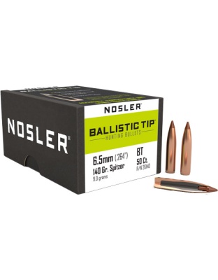 Nosler Bullets 6.5 mm.264 140 Grain Ballistic Tip 50 Count