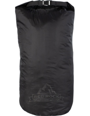 Red Rock Gear Roll Top Dry Bag 25 Liter Waterproof Black