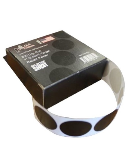 Pro-Shot Products Splatter Shot Target Repair Pasters 1" Black 500 Count Roll