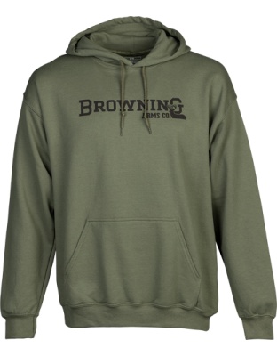 Browning Hoodie Branded Buck Mark Green Large