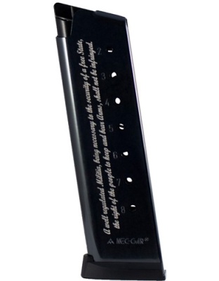 MEC-Gar Magazine 1911 Government.45 Automatic Colt Pistol 8 Rounds Blued 2ND Amendment