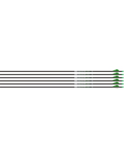 Easton Axis 5 mm 500 with Halfout 6-Pack with 2" Blazer Vanes