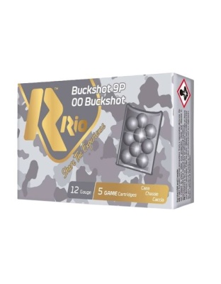 Rio Ammunition Royal Buck 12 Gauge 2.75" 00BK 9 Pellet 5 Rounds 50 Boxes per Case