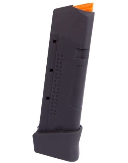 Imi Defense 12 Rounds Polymer Magazine for Glock 43X Black