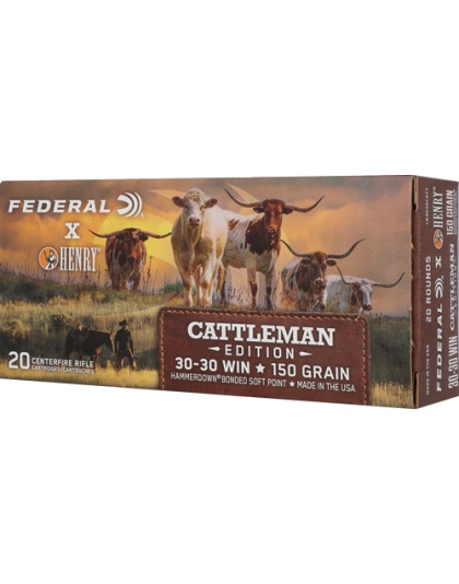 Federal Hammer Down Henry Cattlemans 150 Grain Jacketed Soft Point 20 Rounds