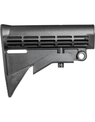 One Horse AR-15 Buttstock Mil-Spec 6 Position Black