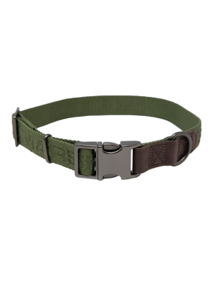 MoMarsh Adjustable Dog Collar 15"-23" Cypress Green