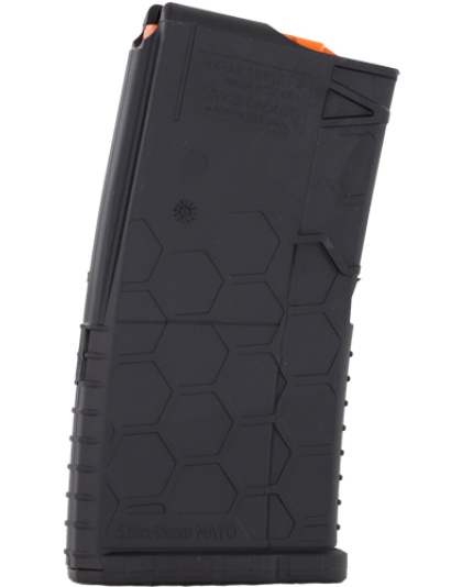 Hexmag Magazine AR-15 5.56X45 20 Rounds Polyhex Black Shorty