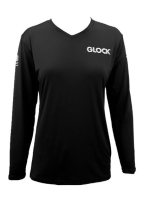 Glock Ladies Performance Long Sleeve Shirt Large Black