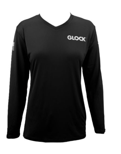 Glock Ladies Performance Long Sleeve Shirt Large Black