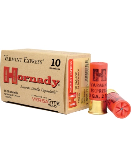 Hornady 12 Gauge 2.75" #4 Buck 24 Pellets 10 Rounds 10 Boxes per Case