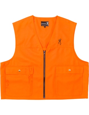 Browning Junior Safety Vest with Logo Blaze Orange Medium