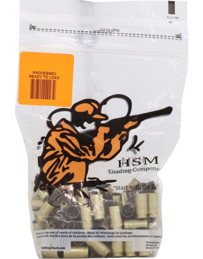 HSM Ammo Brass 9 mm Once Fired Unprimed 100 Pack