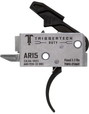 Triggertech AR-15 Two Stage Black Duty Curved 3.5LB