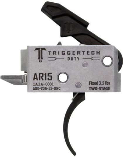 Triggertech AR-15 Two Stage Black Duty Curved 3.5LB