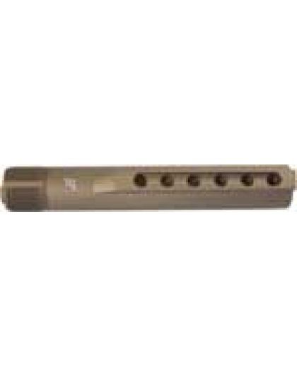 J&e Machine Tech J&e AR-15/AR10 Milspec 6-Pos Rec Extension Buffer Tube Tan