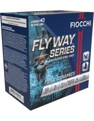 Fiocchi Flyway 12 Gauge 3" 1-1/8 Ounce #4 1500 Feet Per Second 25 Rounds