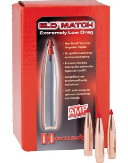 Hornady Bullets 30 Caliber.308 208 Grain ELD-M Match 100 Count 15BX/C