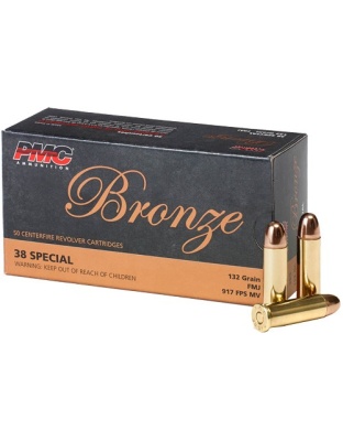 PMC 38 Special 132 Grain Full Metal Jacket-Round Nose 50 Rounds 20 Boxes per Case