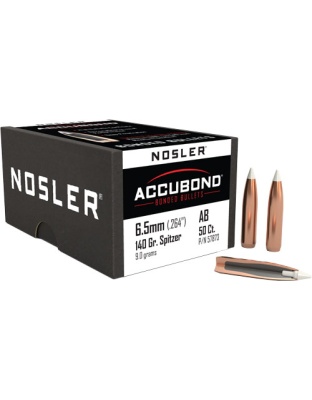 Nosler Bullets 6.5 mm.264 140 Grain Accubond 50 Count