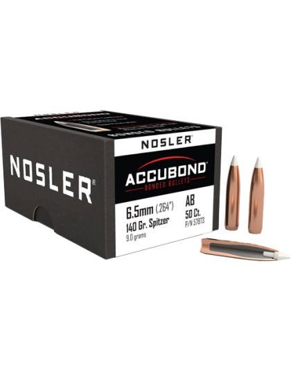 Nosler Bullets 6.5 mm.264 140 Grain Accubond 50 Count