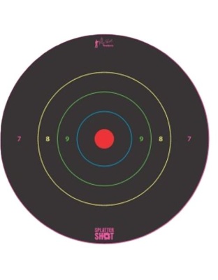 Pro-Shot Products Splatter Shot Target 8" Bullseye Multi-Color 6-Pack